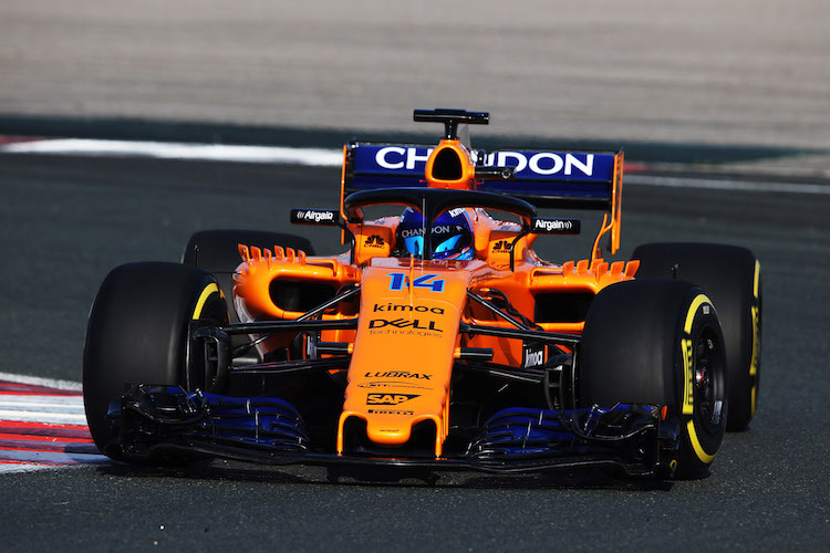 Fernando Alonso durfte auf dem spanischen Circuito de Navarra seine ersten Runden im MCL33 drehen