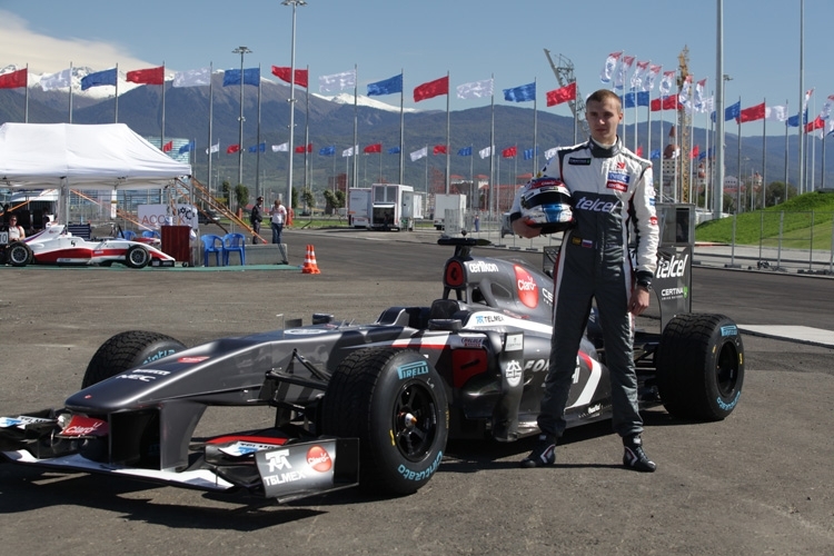 Sergey Sirotkin bei der Formel-1-Demo in Sotschi