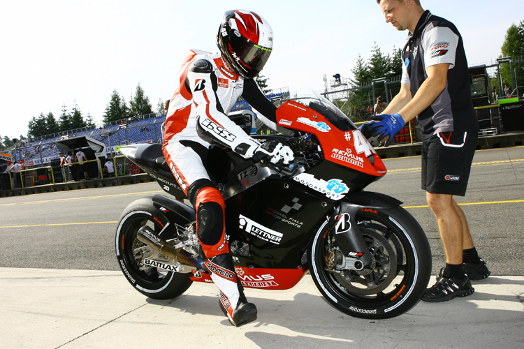 Martin Bauer in seinem ersten offziellen MotoGP-Training