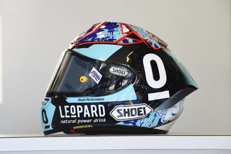 Der Helm von Fabio Quartararo, Moto3