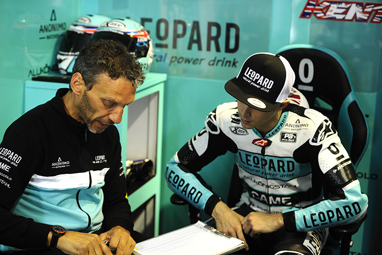 Peter Bom mit Danny Kent