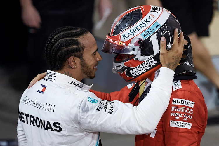 Lewis Hamilton und Charles Leclerc