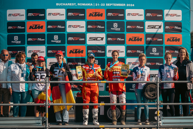 Das Podium in Bukarest, Team Deutschland holte die Silbermedaille