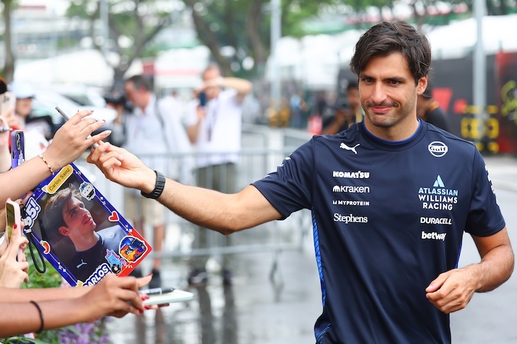 Carlos Sainz in Singapur