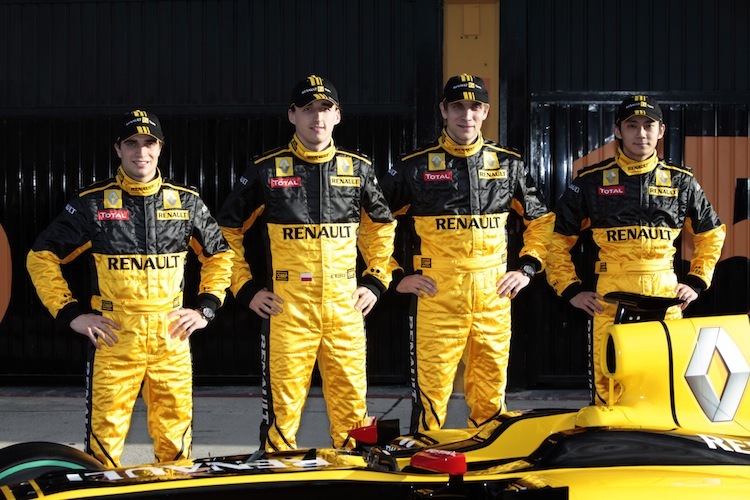 Renault-Fahrerquartett ohne Charouz