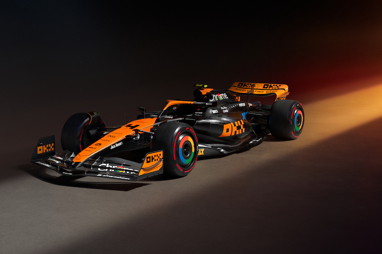 Mehr Schwarz, weniger Papaya: Die Speziallackierung von McLaren sorgt für einen neuen Look