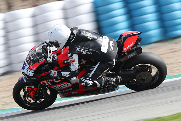 In Jerez war Michael Dunlop mit einer Ducati Panigale V2 unterwegs