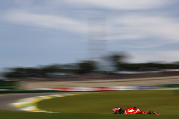 Sebastian Vettel in Interlagos