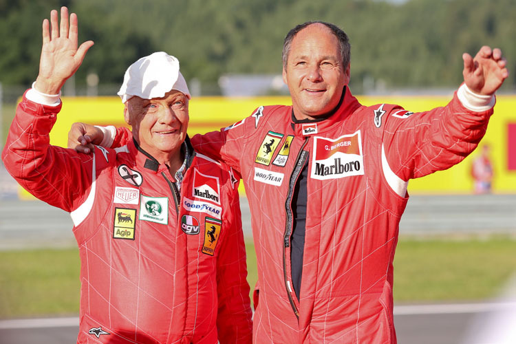 Niki Lauda and Gerhard Berger begeisterten 2014 mit ihren Einsätzen bei der Legends Parade