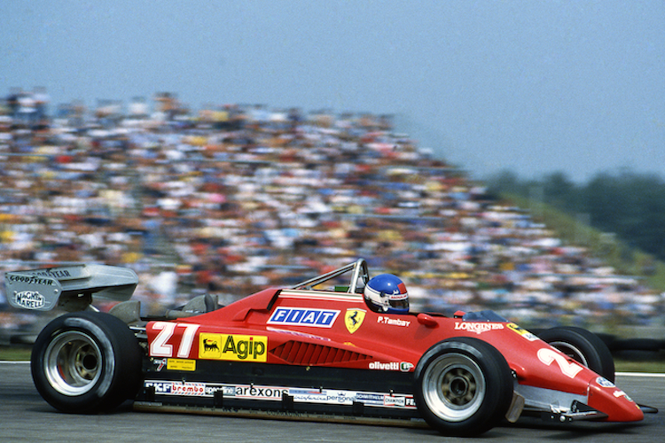 Seinen ersten Sieg feierte Patrick Tambay 1982 im Ferrari auf dem Hockenheimring  