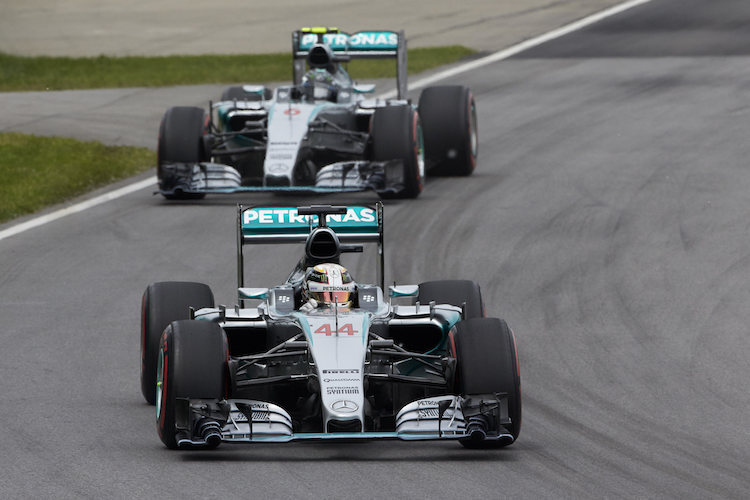 Hamilton vor Rosberg