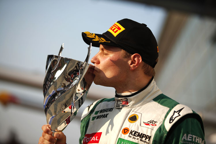 Triumph im Nachwuchssport: Bottas gewinnt 2011 die GP3 Series