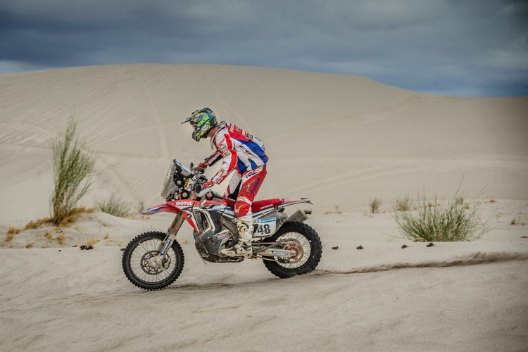 Ricky Brabec liegt bei seiner ersten Rallye Dakar an achter Stelle