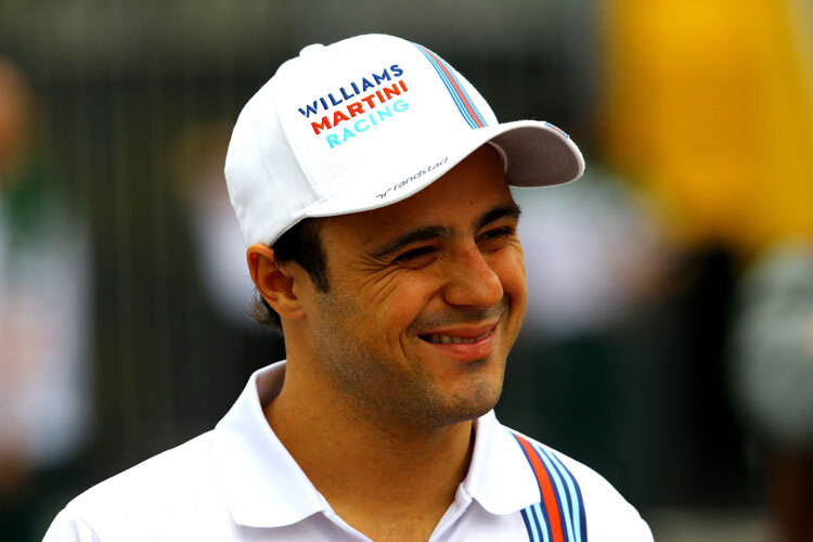 Breites Grinsen bei Felipe Massa nach Platz 4 im Qualifying in Monza