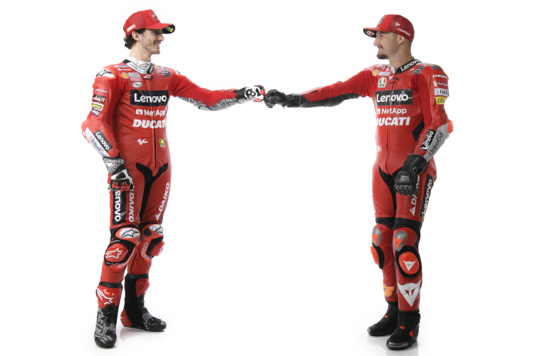 Pecco Bagnaia und Jack Miller bilden auch 2022 das Ducati-Factory-Duo