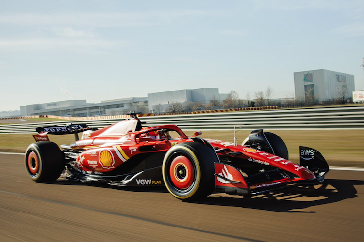 Charles Leclerc in Fiorano