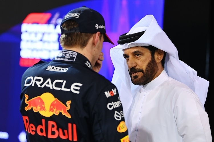 Max Verstappen und Mohammed Ben Sulayem