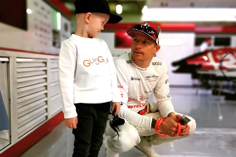 Kimi Räikkönen mit Robin