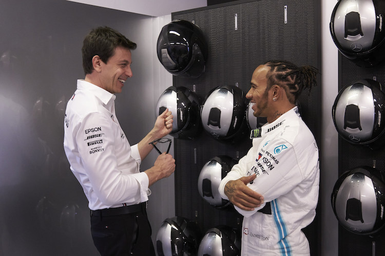 Toto Wolff und Lewis Hamilton arbeiten seit mehr als zehn Jahren zusammen