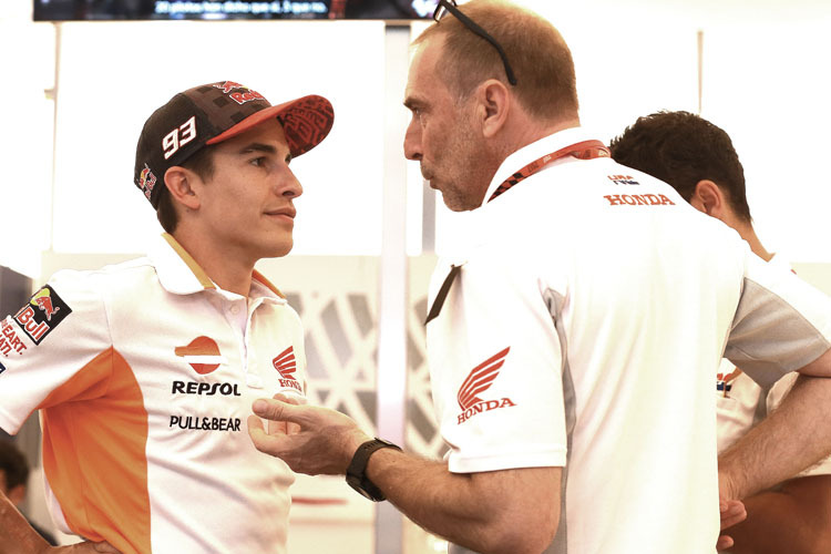 Repsol-Honda-Teamoberhaupt Livio Suppo lobt seinen Schützling Marc Márquez
