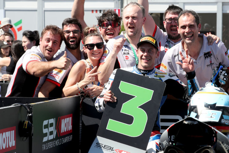 In Australien freuten sich Marcel Schrötter und das Team WRP Ducati über Platz 3