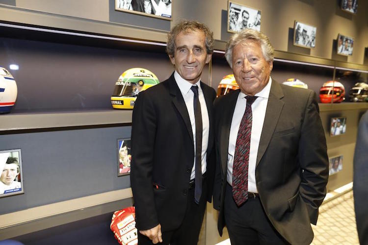 Alain Prost und Mario Andretti
