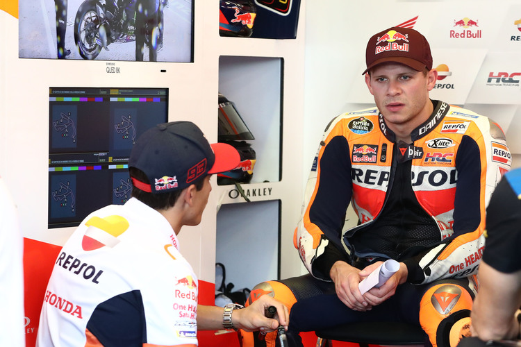 Stefan Bradl and Marc Márquez: At the Misano GP, the German drove as reserve driver for Márquez