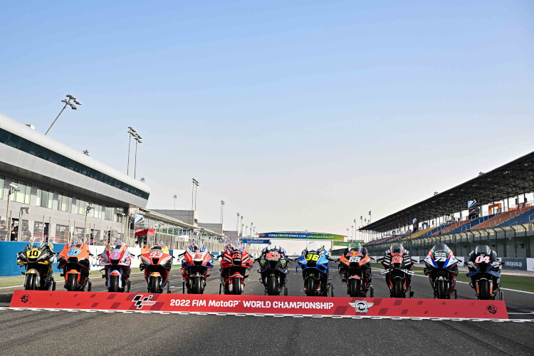 Zwölf Teams sind in der MotoGP-WM 2022 am Start