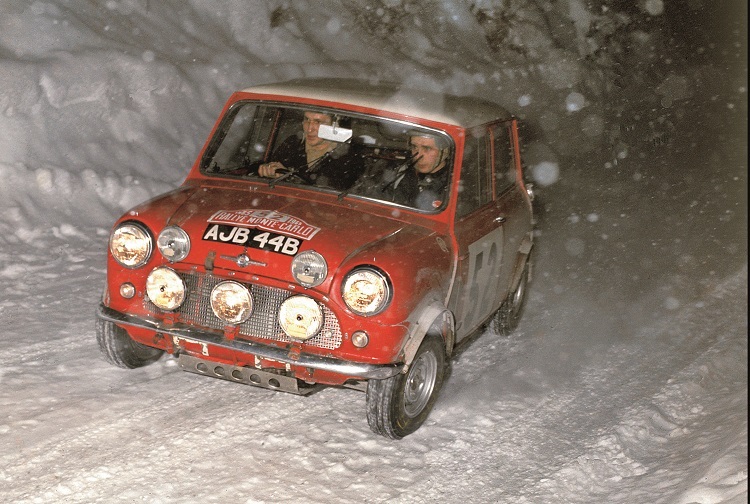 Der Mioni Cooper bei der Rallye Monte Carlo 1965