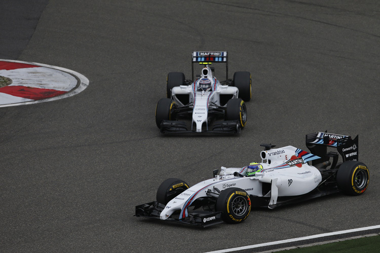 Die Williams-Fahrer Massa und Bottas hatten vieles zu berichten