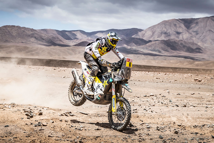 Pablo Quintanilla kann für den ersten Dakar-Sieg eines Chilenen und für Husqvarna sorgen