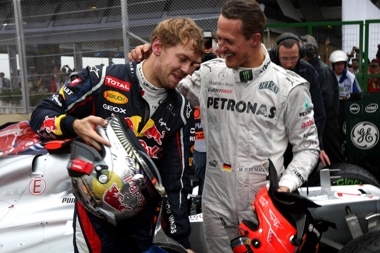 Michael Schumacher hat kein Problem mit Sebastian Vettels Rekordjagd