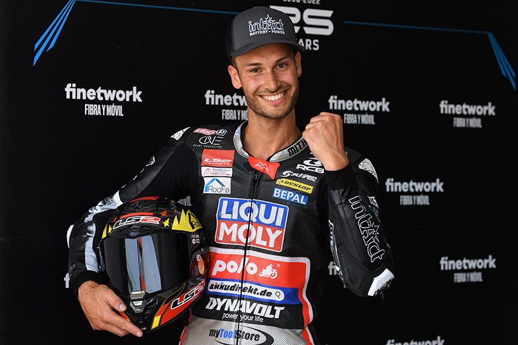 Jubel in der Moto2-Europameisterschaft: Lukas Tulovoic
