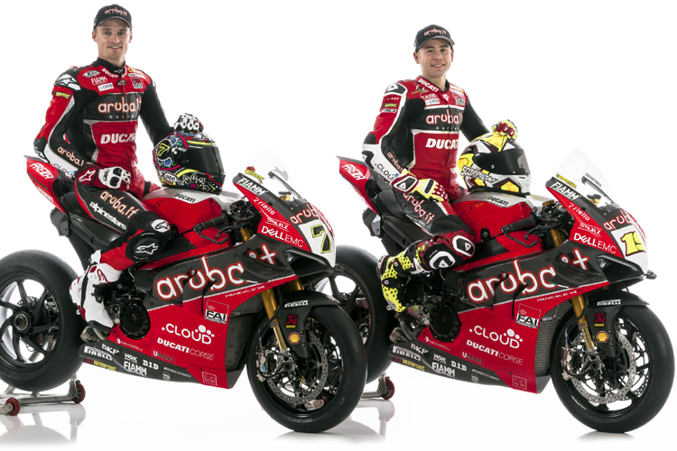 Die Ducati-Wkspiloten 2019: Chaz Davies und Alvaro Bautista (re.)