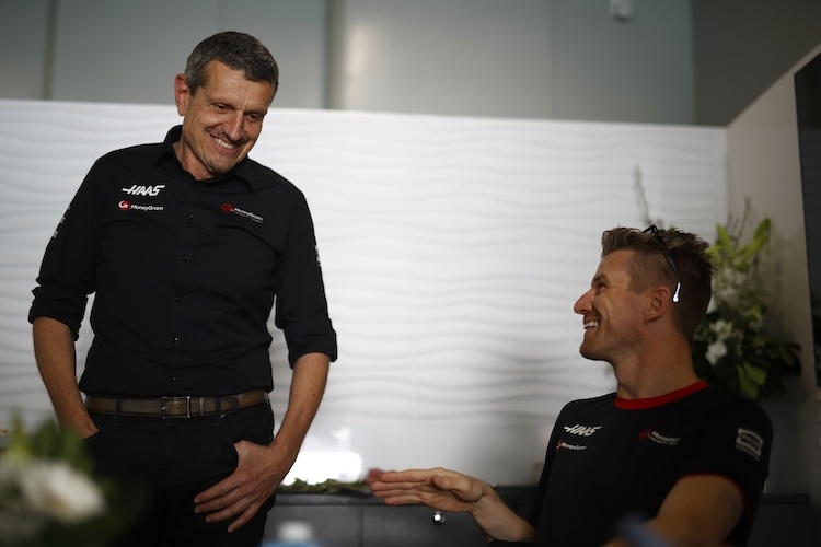 Nico Hülkenberg pflegte ein gutes Verhältnis zum bisherigen Haas-Teamchef Günther Steiner  