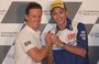 Shakehands: Gibernau und Rossi