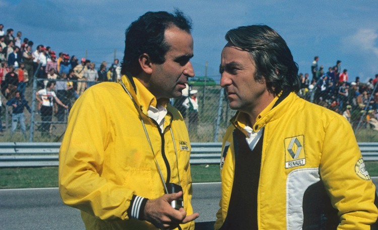 Renault-Erfolgsduo: Jean Sage (li), Gerárd Larrousse