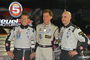 Tucker (Mitte) mit Ryan Briscoe und Marino Franchitti