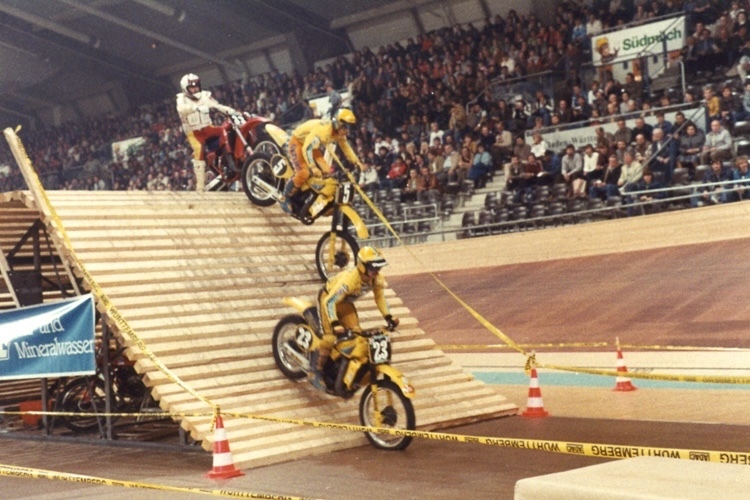 Das 1. Internationale ADAC-Hallen-Motocross Stuttgart im Jahr 1983