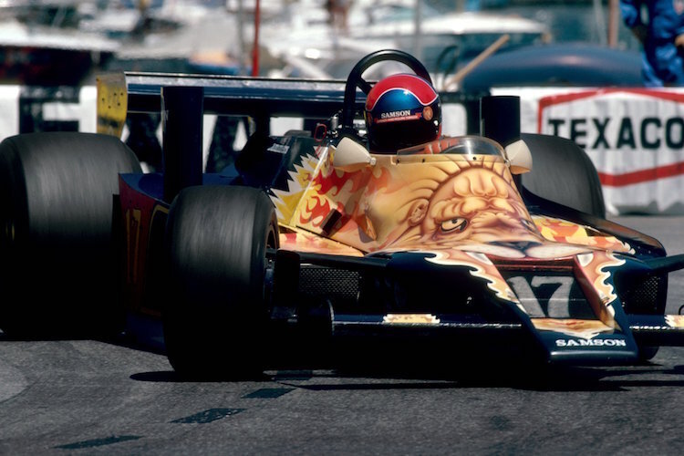 Jan Lemmers 1979 mit dem Löwenkopf auf dem Shadow