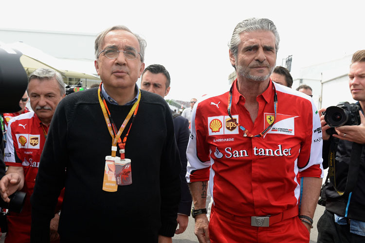 Fiat-CEO Sergio Marchionne und Ferrari-Teamchef Maurizio Arrivabene werden über die Zukunft von Kimi Räikkönen entscheiden