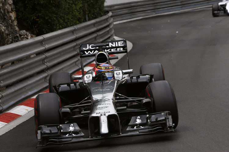 McLaren-Pilot Jenson Button sicherte sich im Monaco-GP den sechsten Platz
