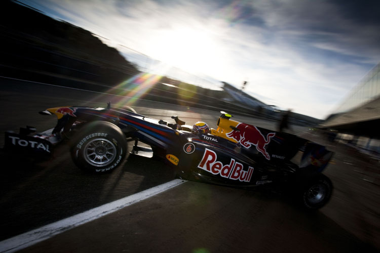 Webber gänzte mit Bestzeit im Red Bull-Renault