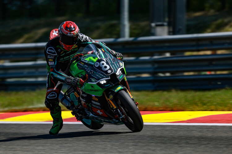 Marcel Brenner beim Test am Mittwoch in Spa