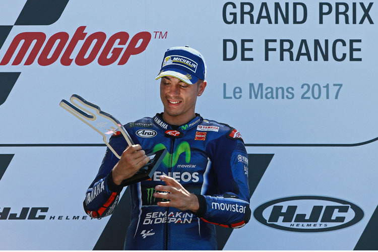 Maverick Viñales freut sich nach seinem Sieg in Le Mans auch aufs nächste Rennen in Mugello
