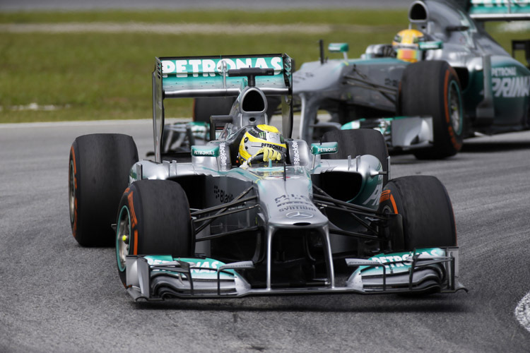 Nico Rosberg war in beiden Trainings schneller als Teamkollege Lewis Hamilton