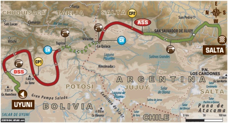 Die siebte Etappe führt von Bolivien wieder zurück nach Argentinien