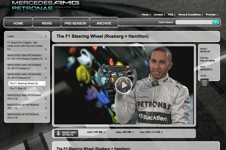 Lewis Hamilton und sein Rennlenkrad
