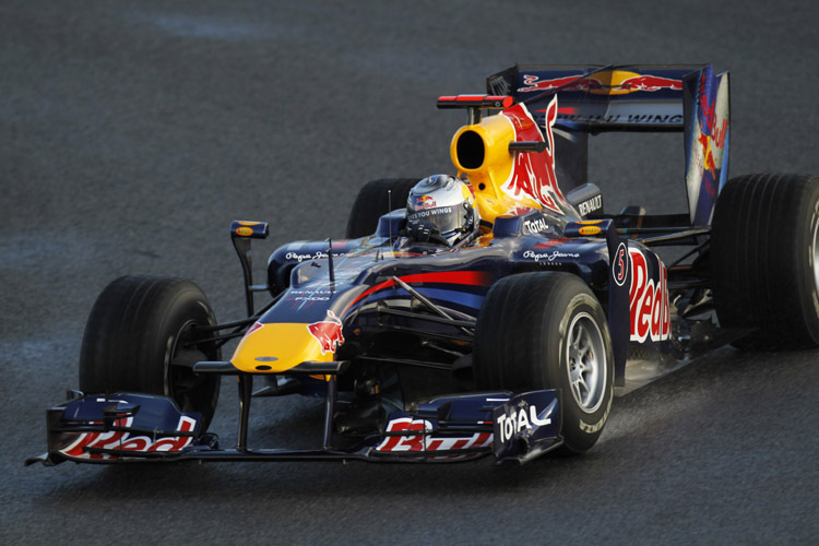 Vettel setzte im Red Bull-Renault eine Duftmarke