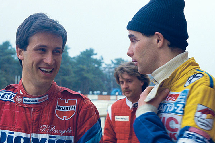 Gerhard Berger (re.) startete ebenfalls in der DTM